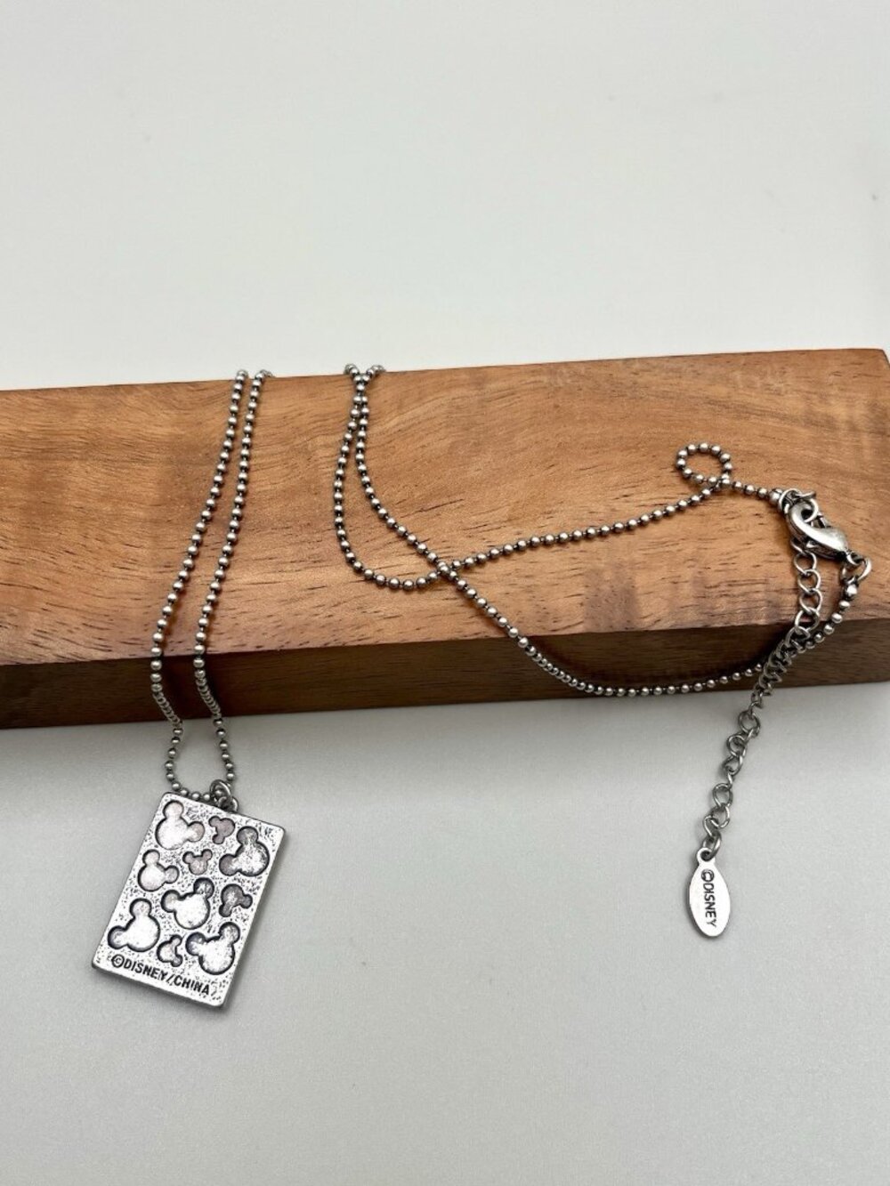 Disney Mickey Mouse Walt Disney Silver Tone Necklace Whimsical Inspirational